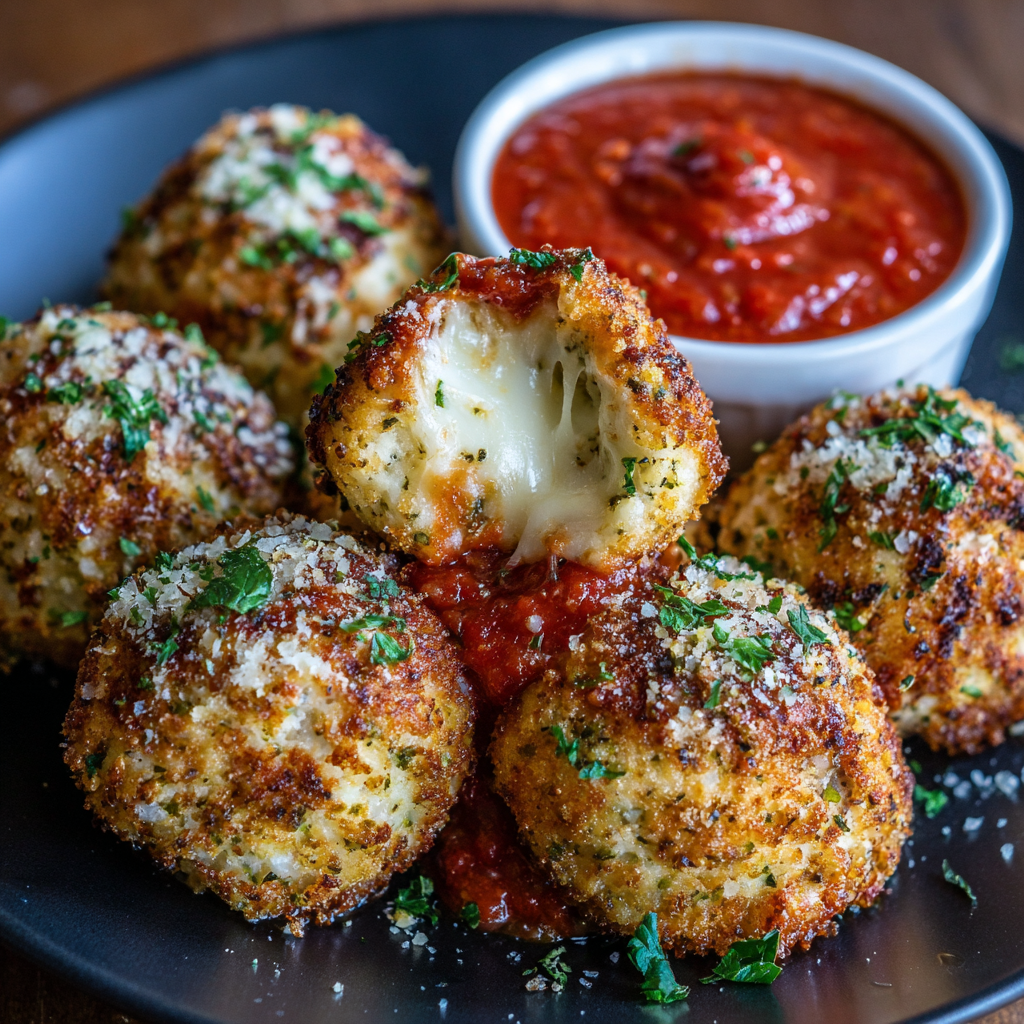how to make Air Fryer Chicken Parmesan Meatballs