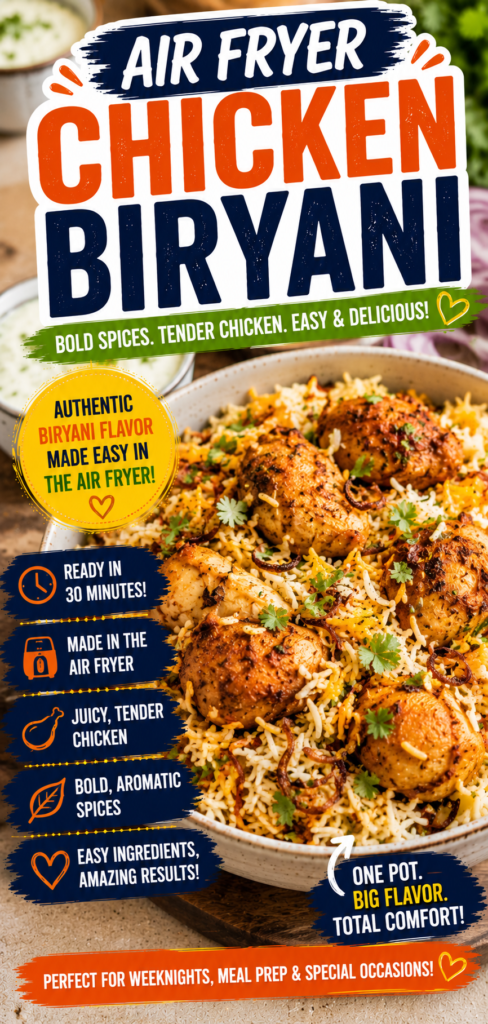 Air Fryer Chicken Biryani