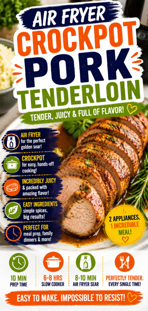 Air Fryer Crockpot Pork Tenderloin: Trendy Flavorful