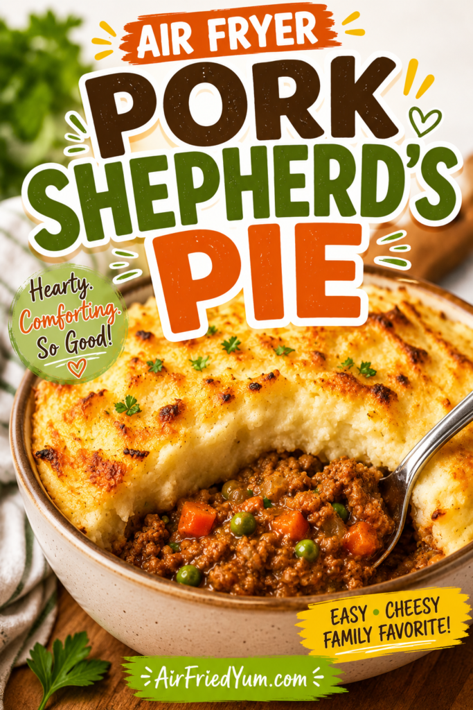 Air Fryer Pork Shepherd’s Pie (Sweet & Rich)