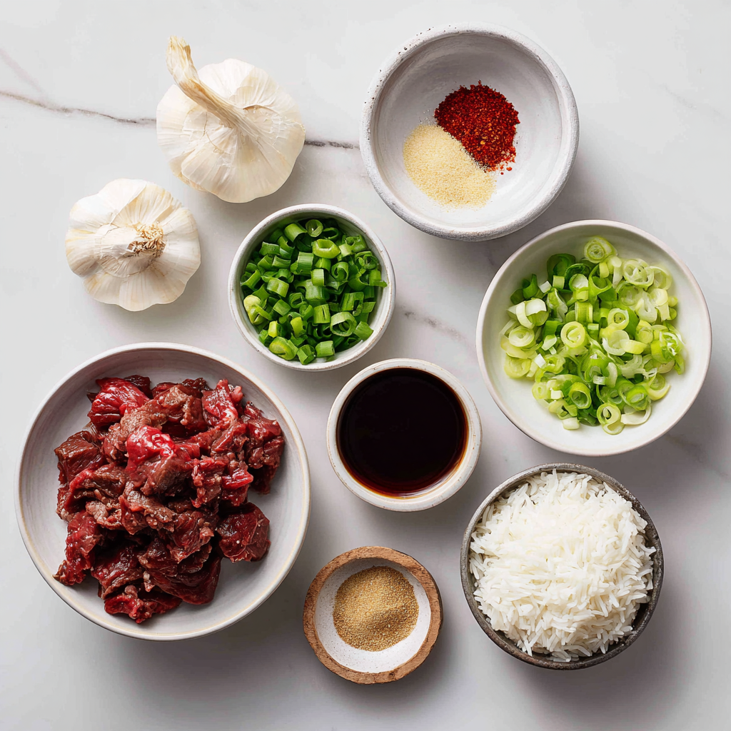 Air Fryer Beef Bulgogi ingredients