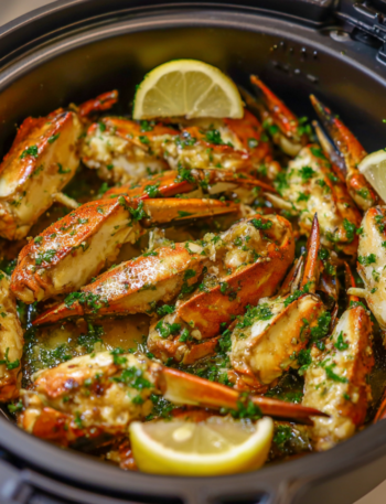 Air Fryer Butter Garlic Crab Claws
