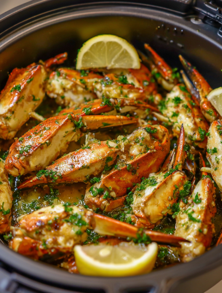 Air Fryer Butter Garlic Crab Claws
