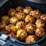Air Fryer Cheeseburger Meatballs