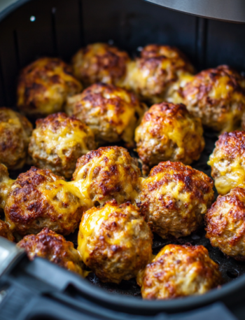 Air Fryer Cheeseburger Meatballs