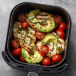 Air Fryer Chicken Avocado Caprese