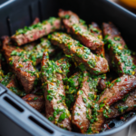 Air Fryer Chimichurri Steak Strips