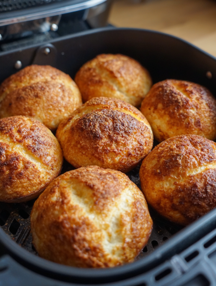 Air Fryer Cinnamon Coconut Flour Buns