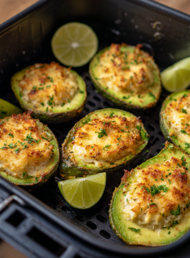 Air Fryer Crab Stuffed Avocados