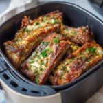 Air Fryer Creamy Garlic Ribs
