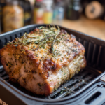 Air Fryer Garlic Herb Pork Loin Roast