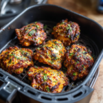 Air Fryer Harissa Chicken Thighs