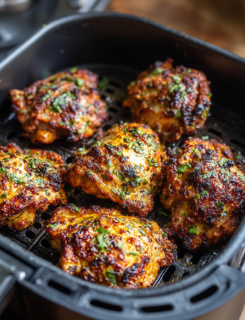 Air Fryer Harissa Chicken Thighs