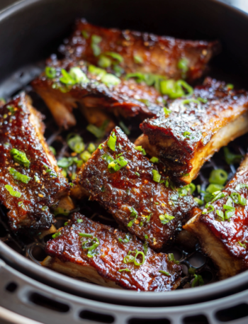 Air Fryer Hoisin Glazed Ribs