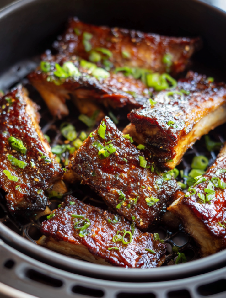 Air Fryer Hoisin Glazed Ribs