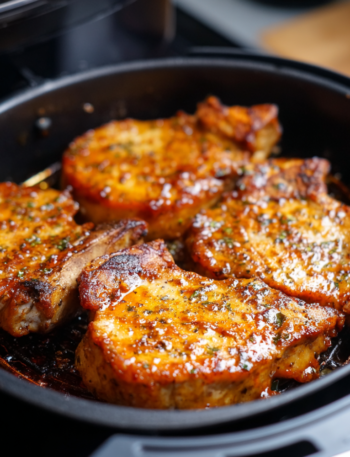 Air Fryer Hot Honey Pork Chops