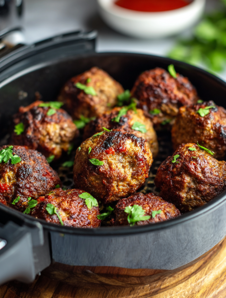Air Fryer Keto Beef Kofta Meatballs