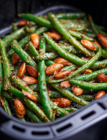 Air Fryer Keto Green Beans Almondine