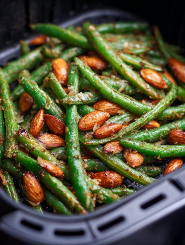 Air Fryer Keto Green Beans Almondine