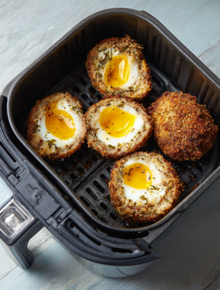 Air Fryer Keto Scotch Eggs