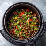 Air Fryer Korean Ground Beef Bowls