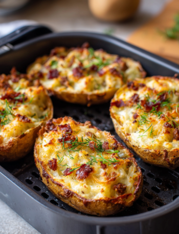Air Fryer Loaded Shepherd’s Pie Potato Skins