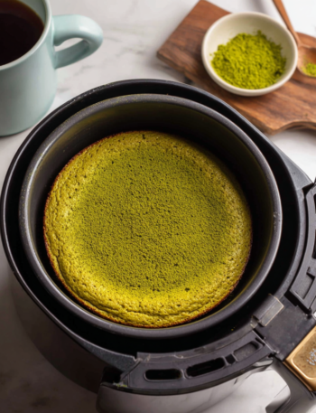 Air Fryer Matcha Soufflé