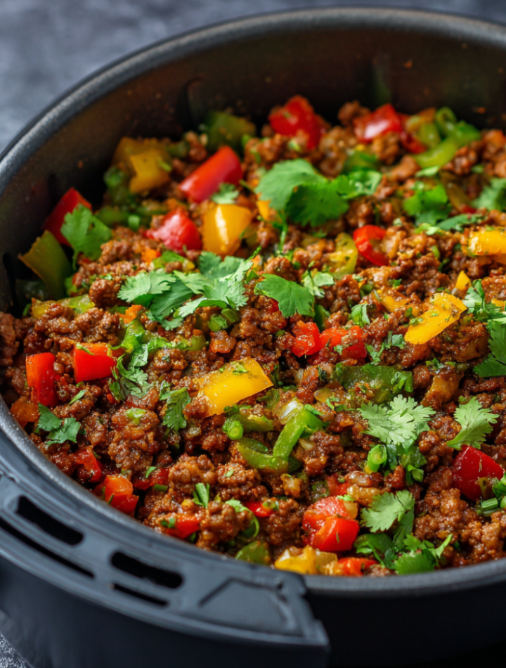 Air Fryer Mexican Picadillo