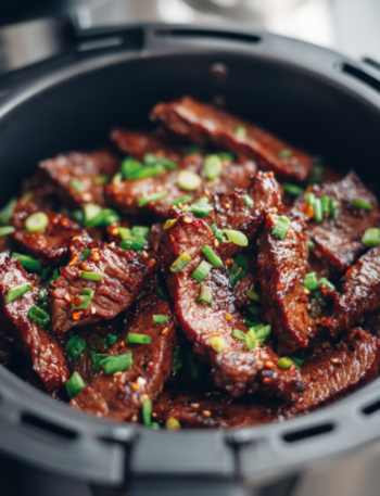 Air Fryer Mongolian Beef Steak Strips