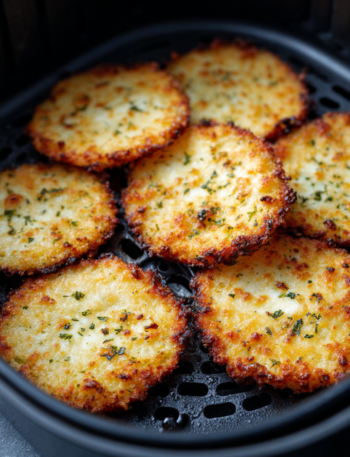 Air Fryer Mozzarella Crisps