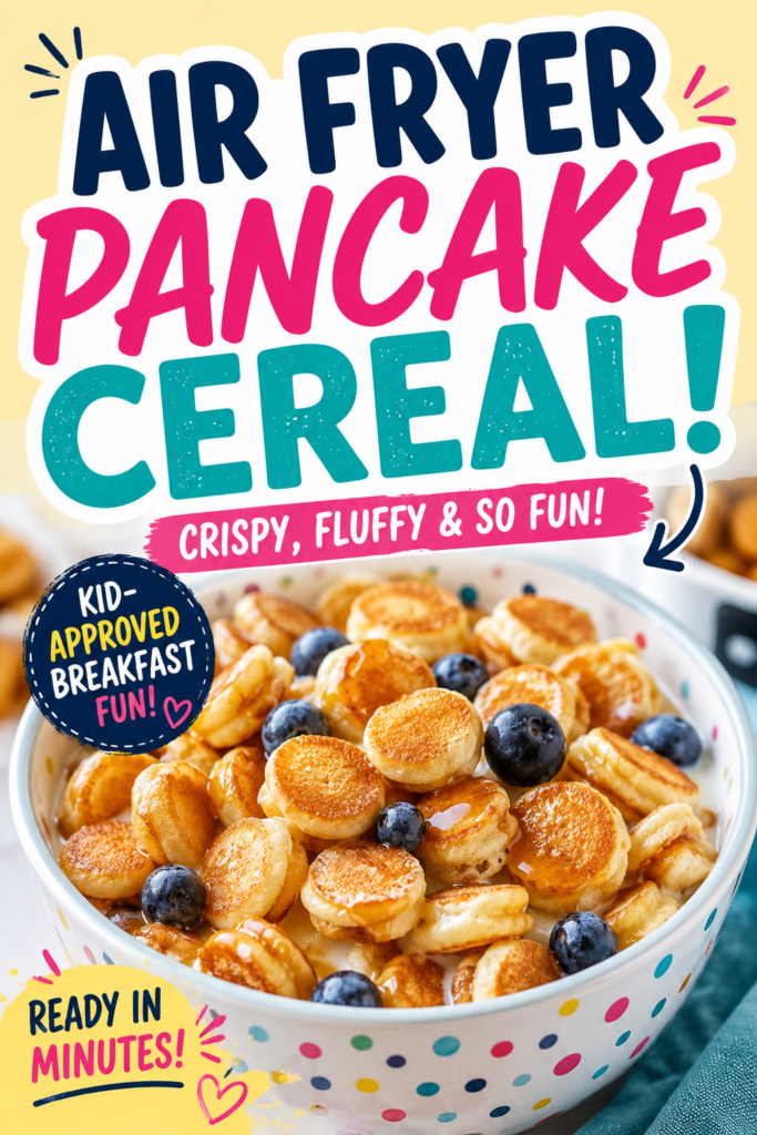 Air Fryer Pancake Cereal: Mini, Fluffy, Breakfast-Obsessed Delight