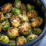 Air Fryer Parmesan Brussels Sprouts