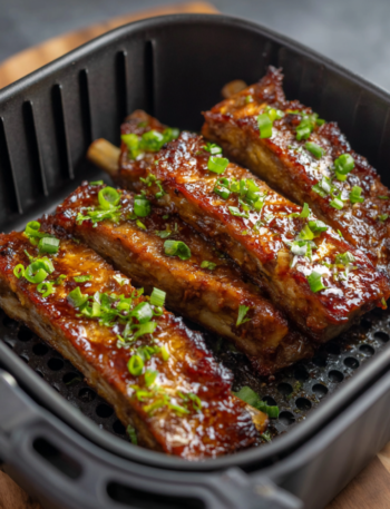 Air Fryer Pineapple Teriyaki Ribs