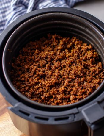 Air Fryer Spiced Ground Beef Crumbles