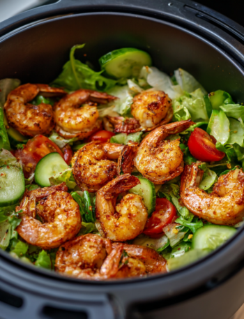 Air Fryer Spicy Shrimp Salad