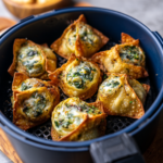 Air Fryer Spinach Artichoke Wontons