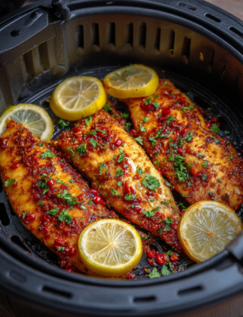 Air Fryer Sweet Chili Tilapia is crispy, tender, and coated in a sweet-spicy glaze. Quick, easy, and perfect for a flavorful weeknight dinner.