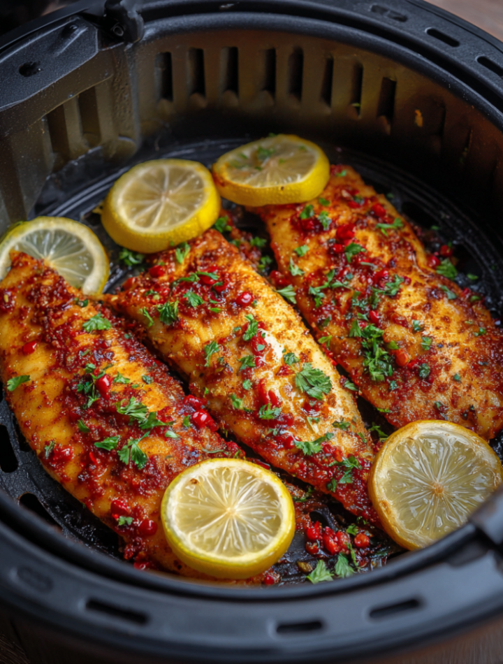 Air Fryer Sweet Chili Tilapia is crispy, tender, and coated in a sweet-spicy glaze. Quick, easy, and perfect for a flavorful weeknight dinner.