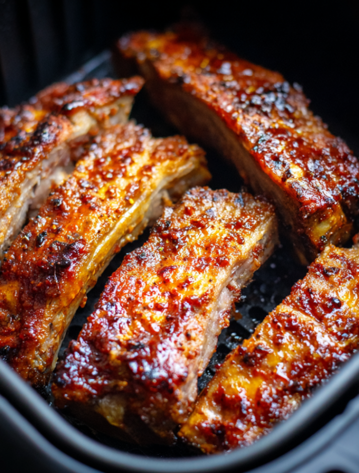 Air Fryer Sweet & Spicy Ribs