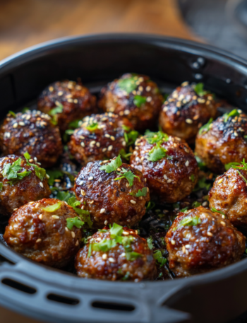 Air Fryer Teriyaki Meatballs