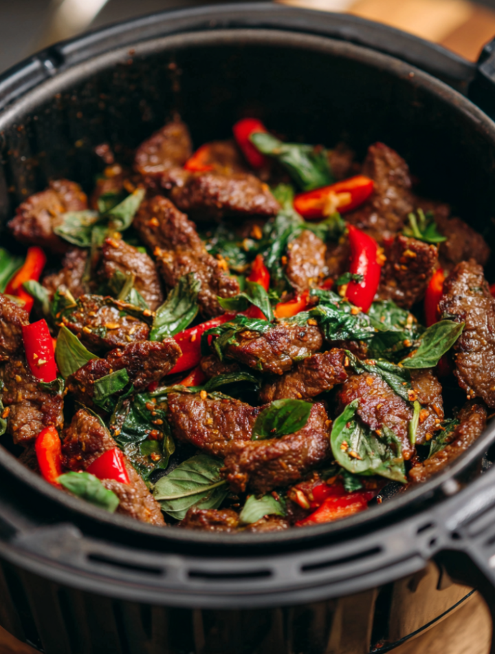 Air Fryer Thai Basil Beef