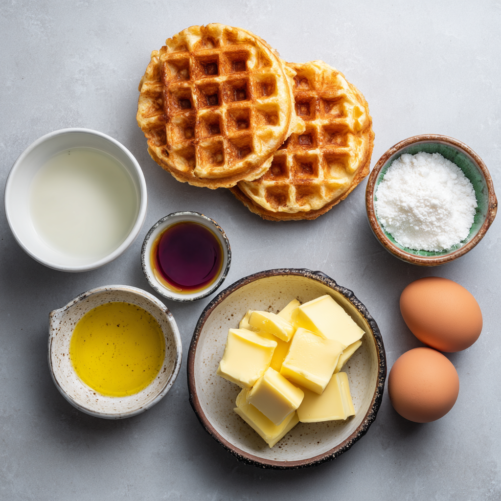 Air Fryer Chaffles ingredients