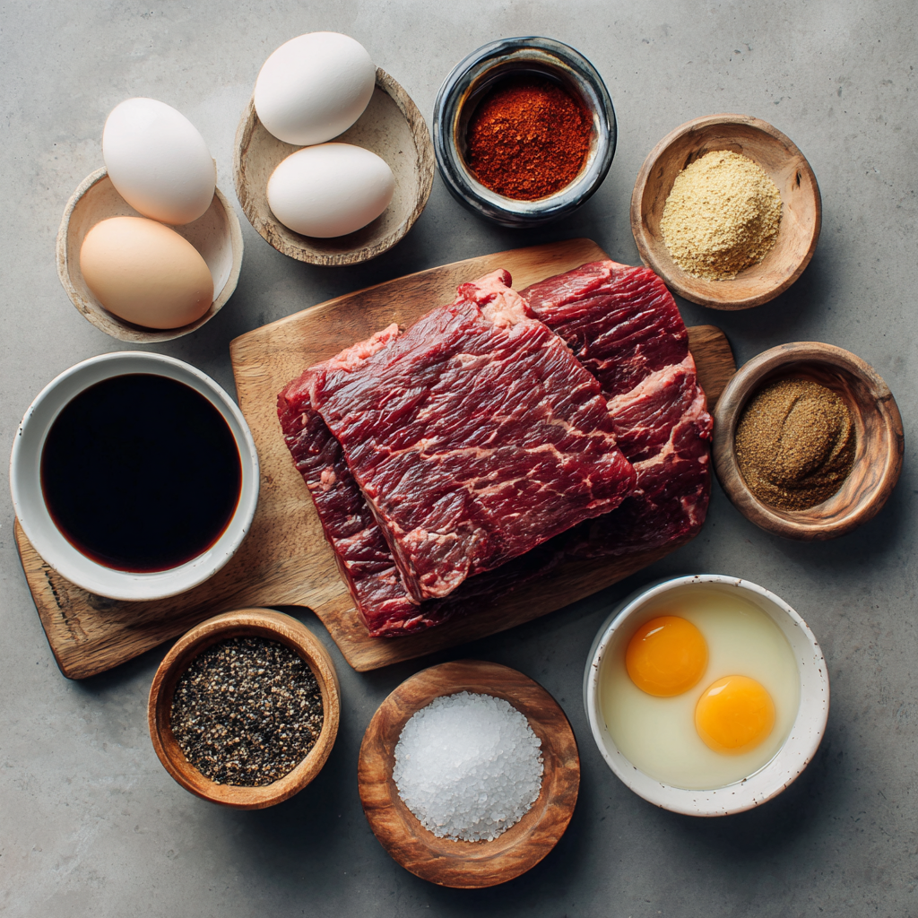 Air Fryer BBQ Beef Brisket ingredients