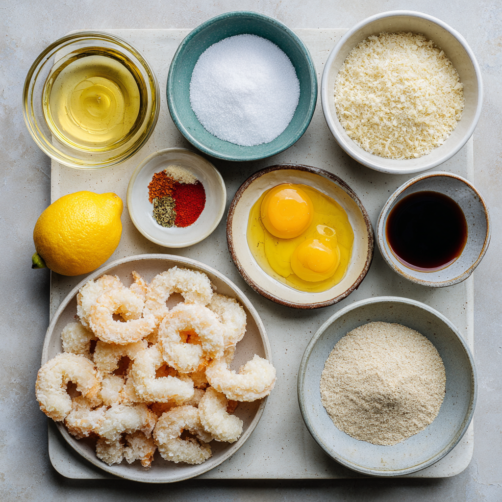 Air Fryer Tempura Shrimp ingredients