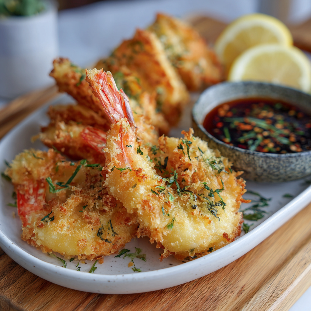 how to make Air Fryer Tempura Shrimp