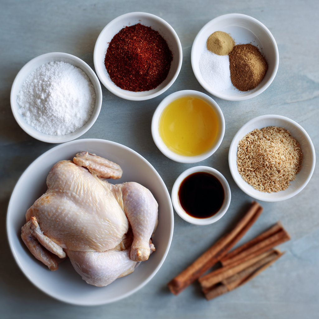 Air Fryer Five Spice Roast Chicken ingredients