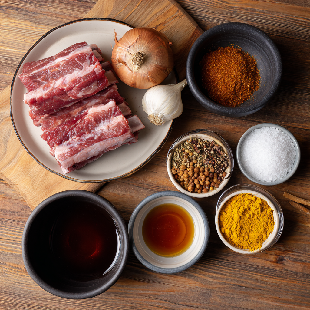 Air Fryer Smoky Chipotle Maple Ribs ingredients