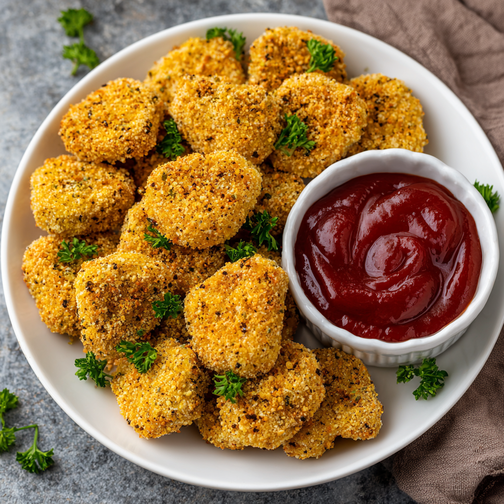 how to make Air Fryer Chickpea Nuggets