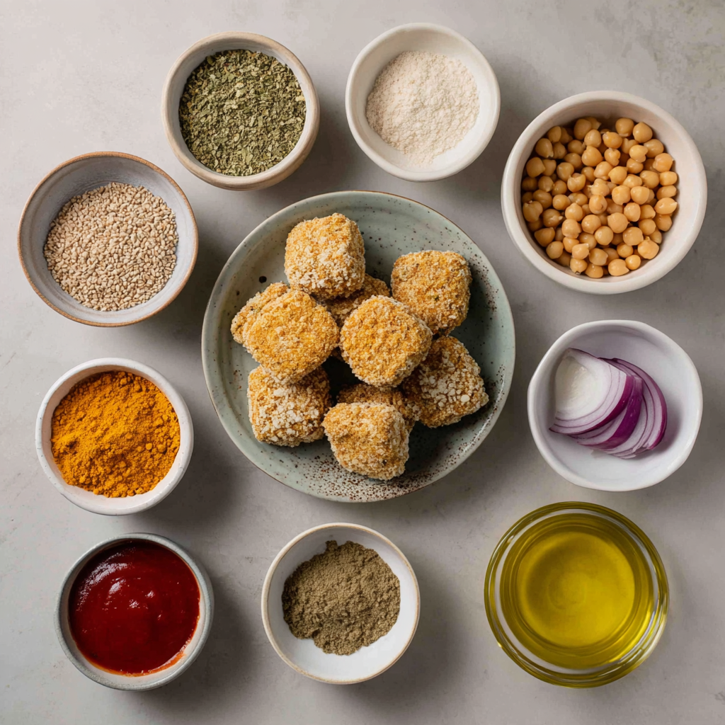 Air Fryer Chickpea Nuggets ingredients