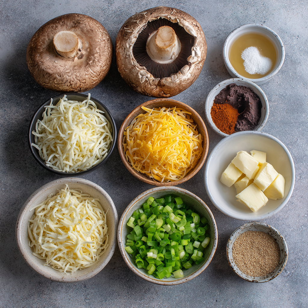 Air Fryer Stuffed Portobello Mushrooms ingredients